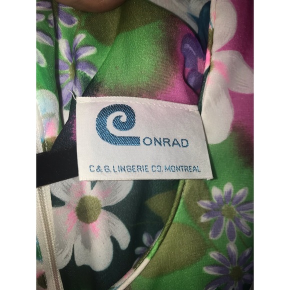 Conrad Lingerie Vintage Flower Lounge Dress - Picture 6 of 11